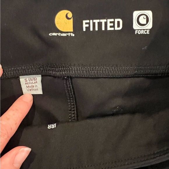 Carhartt Force Fitted Black Midweight Utility Leggings Pants (Small) - Picture 6 of 6